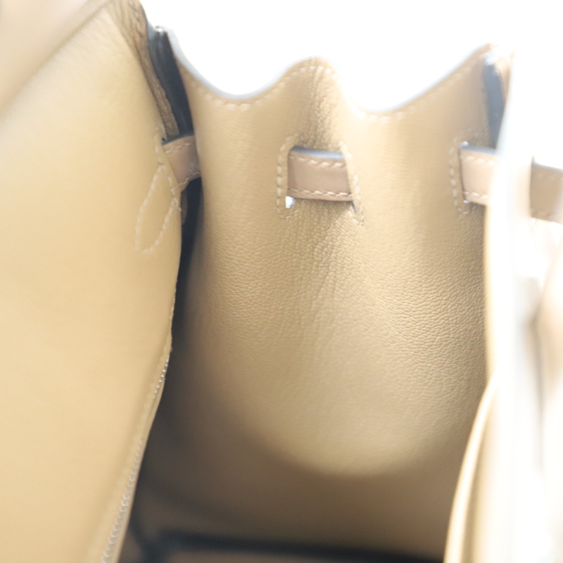 D0 Beige de Weimar swift birkin 25cm with silver hardware