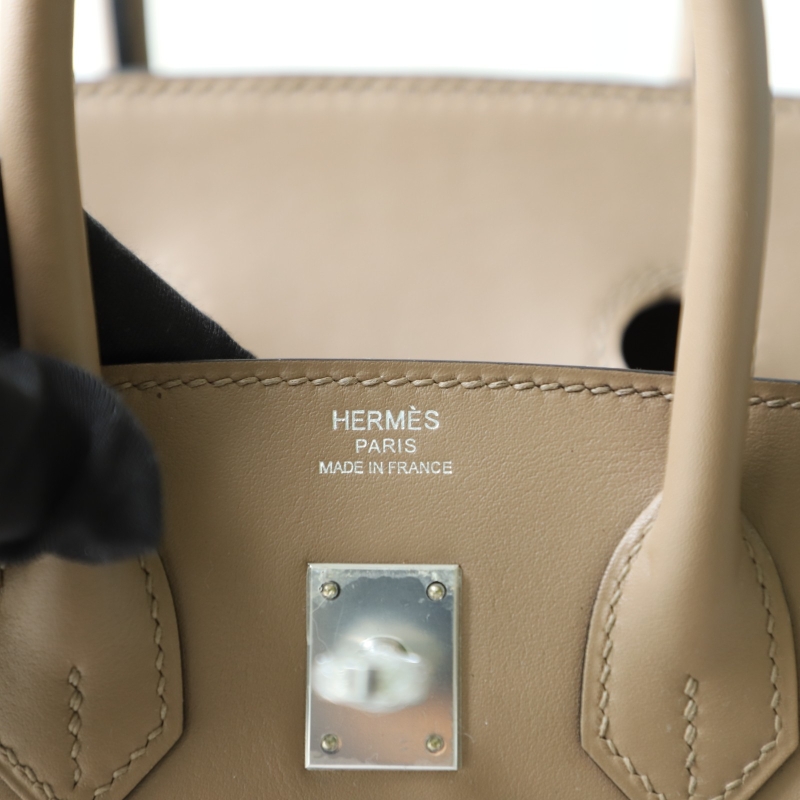 D0 Beige de Weimar swift birkin 25cm with silver hardware