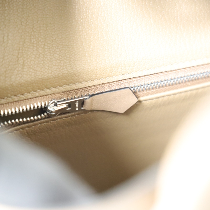 D0 Beige de Weimar swift birkin 25cm with silver hardware