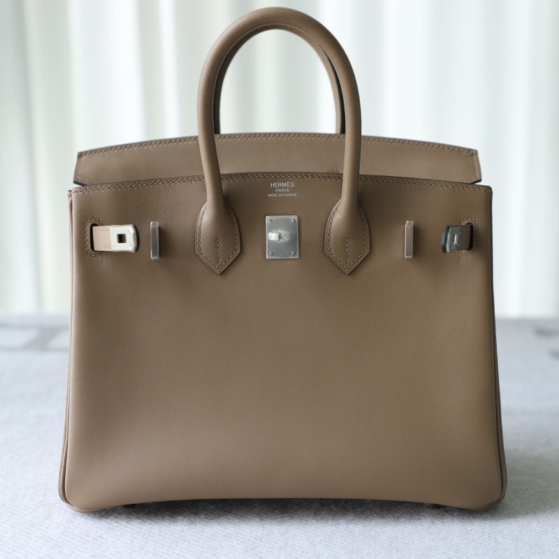 D0 Beige de Weimar swift birkin 25cm with silver hardware