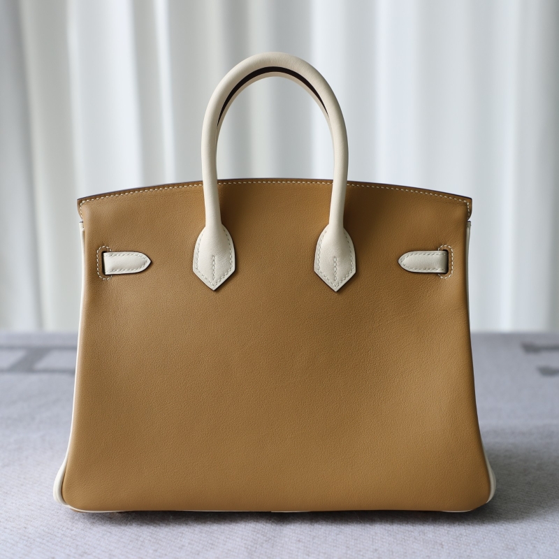 4B Biscuit and nata swift birkin 25cm with gold hardware