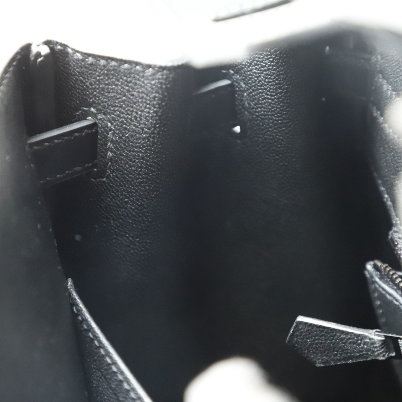 CK89 Nior box calf Birkin 25cm So black