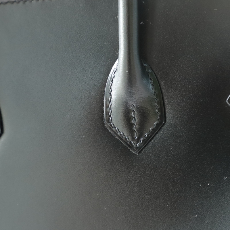 CK89 Nior box calf Birkin 25cm So black