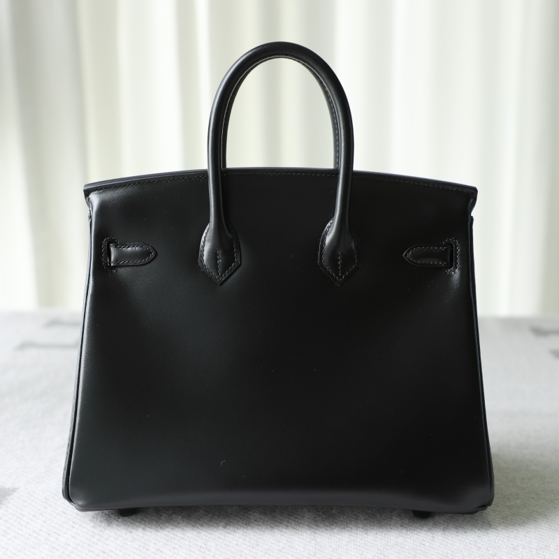 CK89 Nior box calf Birkin 25cm So black