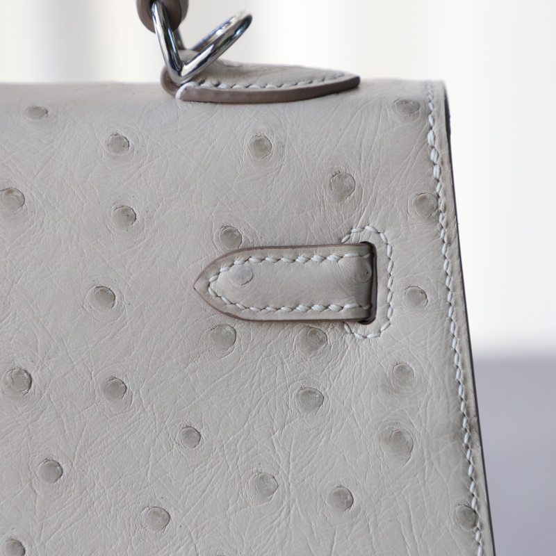 8L Beton KK ostrich kelly 25 sellier with phw