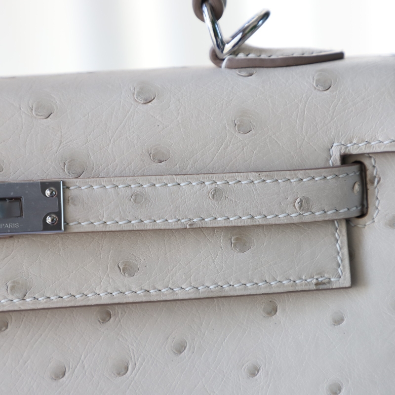 8L Beton KK ostrich kelly 25 sellier with phw