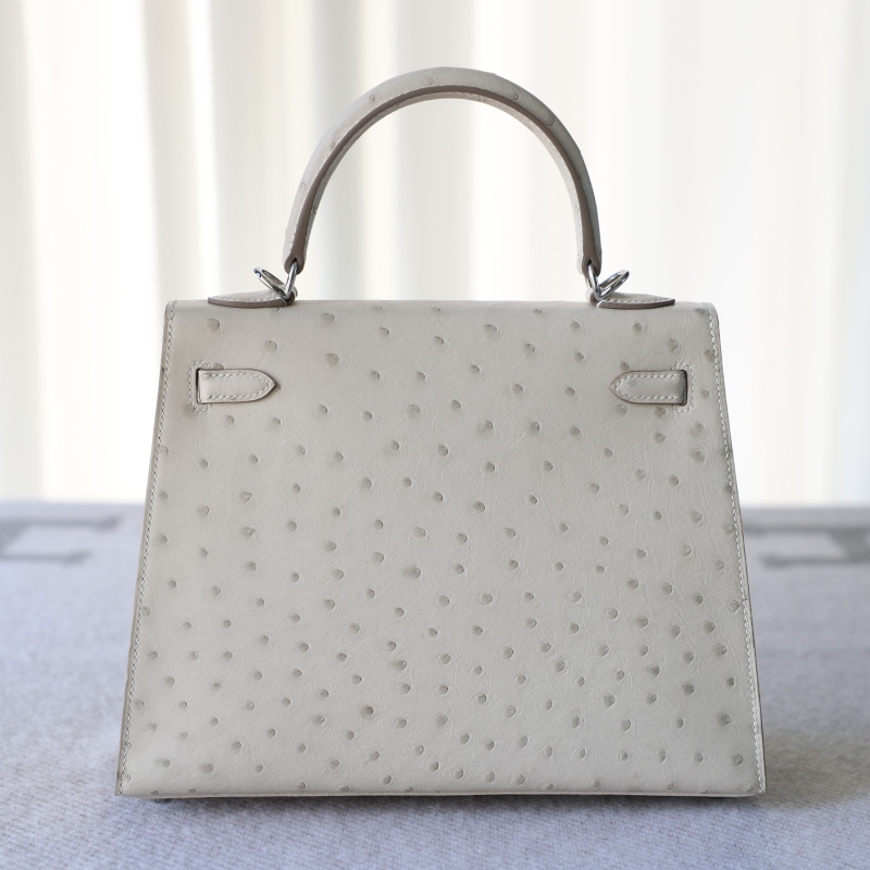 8L Beton KK ostrich kelly 25 sellier with phw