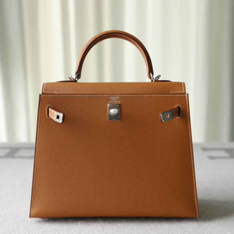 C37 GOLD epsom kelly 25 sellier with phw
