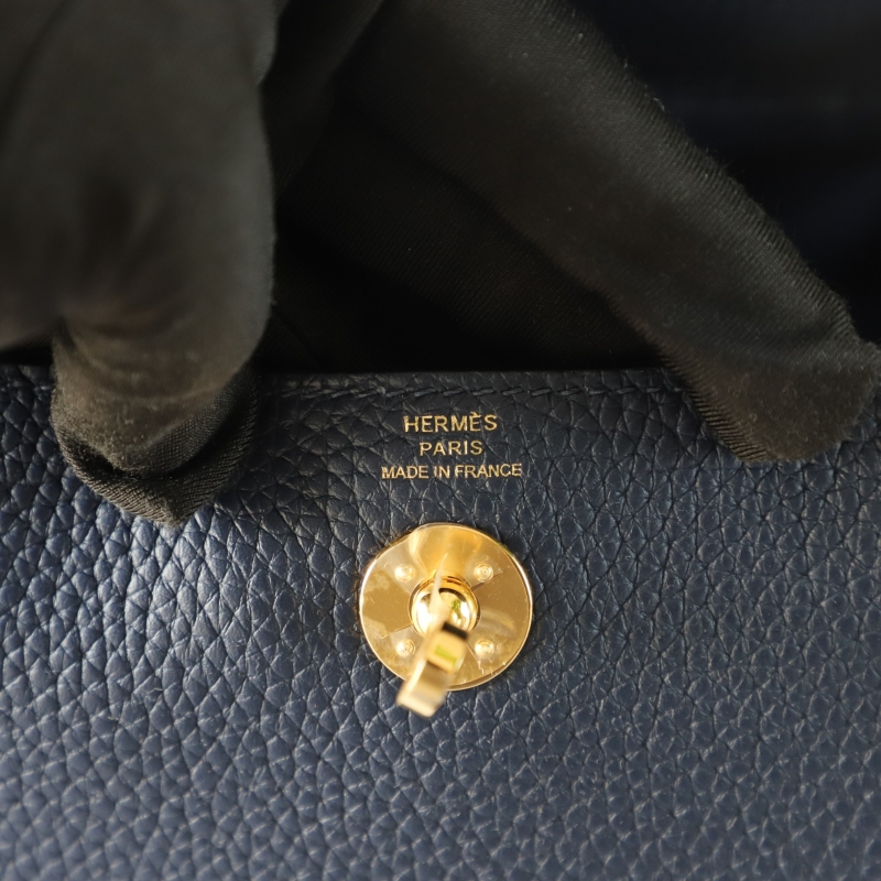 blue sapphire clemence lindy mini with ghw