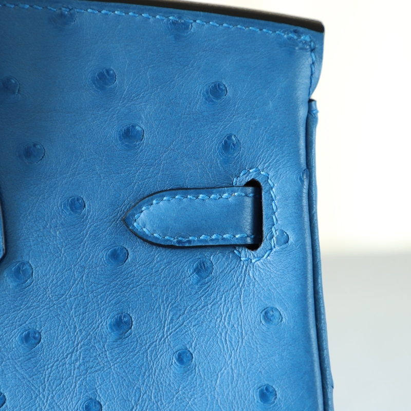 7Q Mykonos KK ostrich birkin 25 with phw