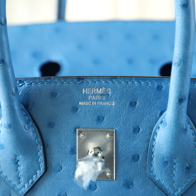 7Q Mykonos KK ostrich birkin 25 with phw