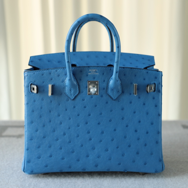7Q Mykonos KK ostrich birkin 25 with phw