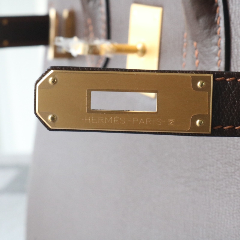 41 Havane mysore birkin 30cm with brushed gold hardware