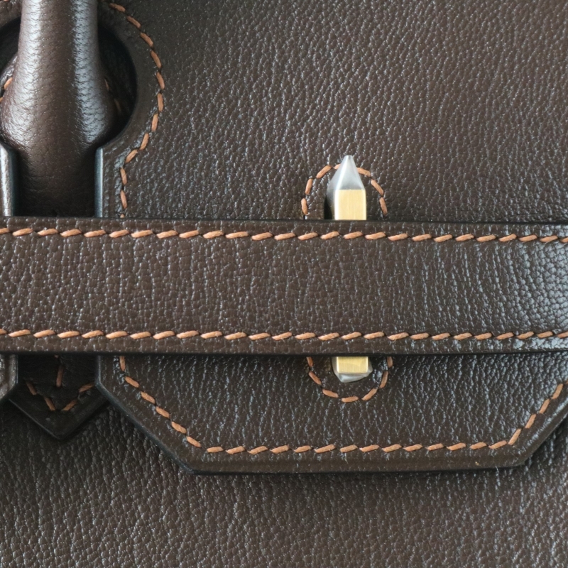41 Havane mysore birkin 30cm with brushed gold hardware