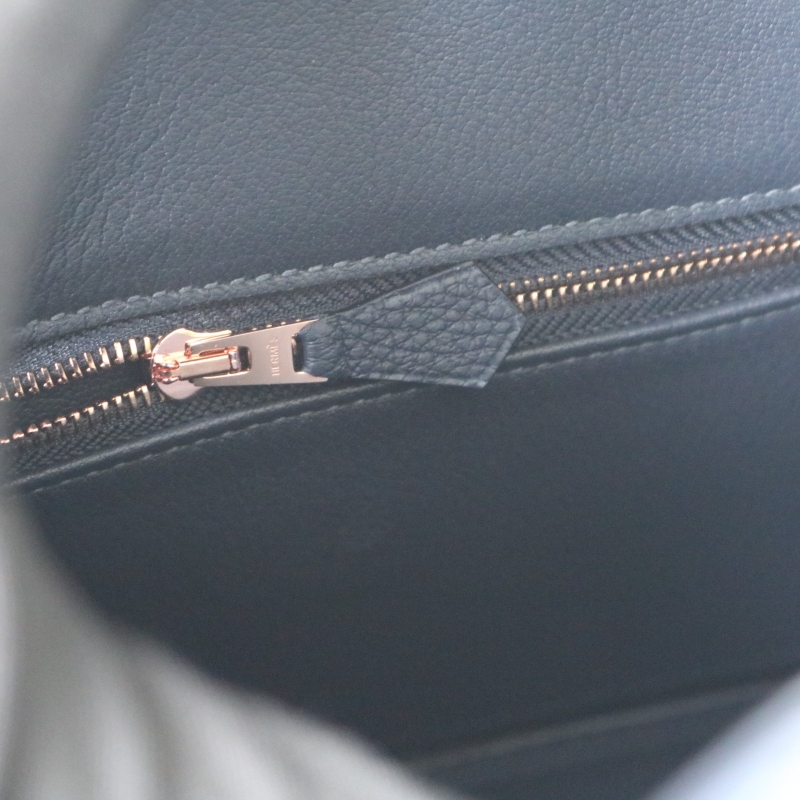 2Z blue nuit togo birkin 25 cm with rose gold hardware