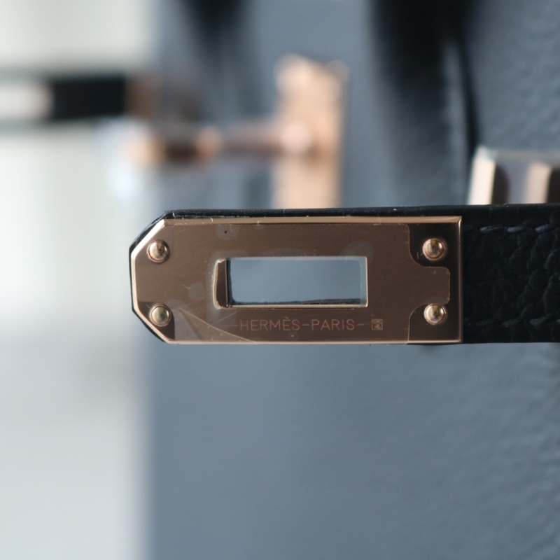 2Z blue nuit togo birkin 25 cm with rose gold hardware