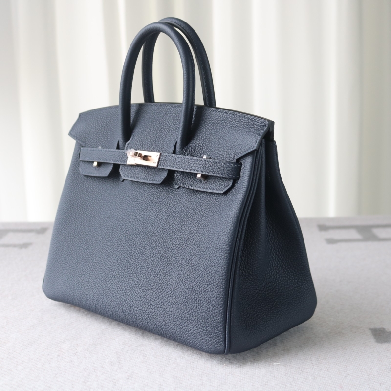 2Z blue nuit togo birkin 25 cm with rose gold hardware