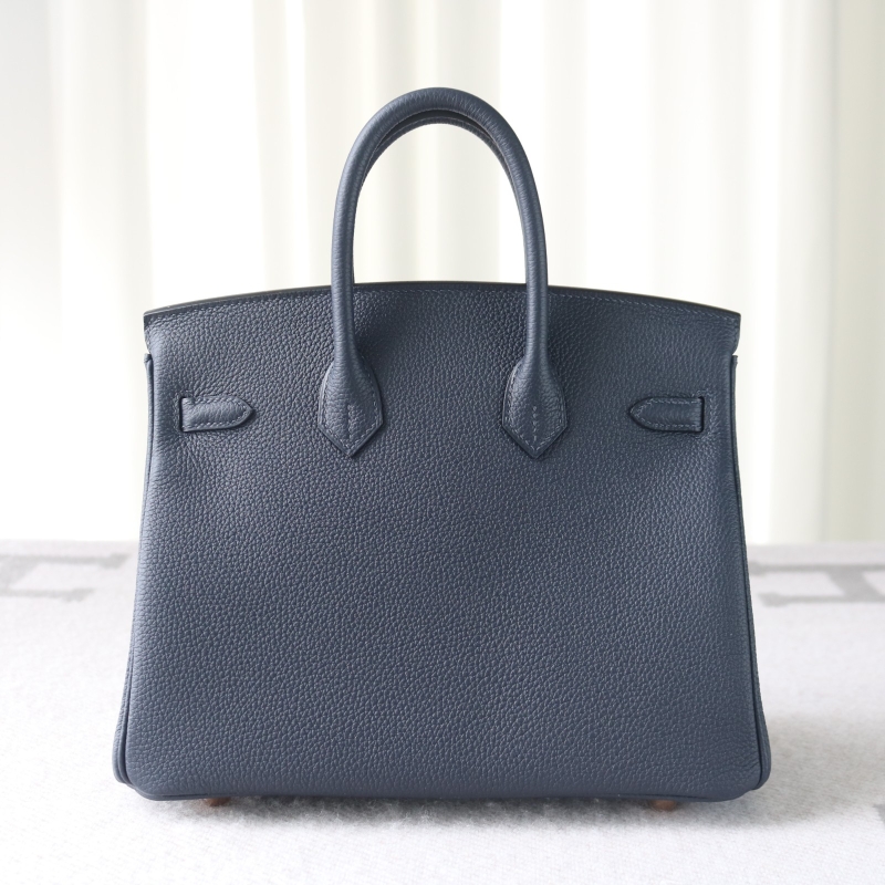 2Z blue nuit togo birkin 25 cm with rose gold hardware