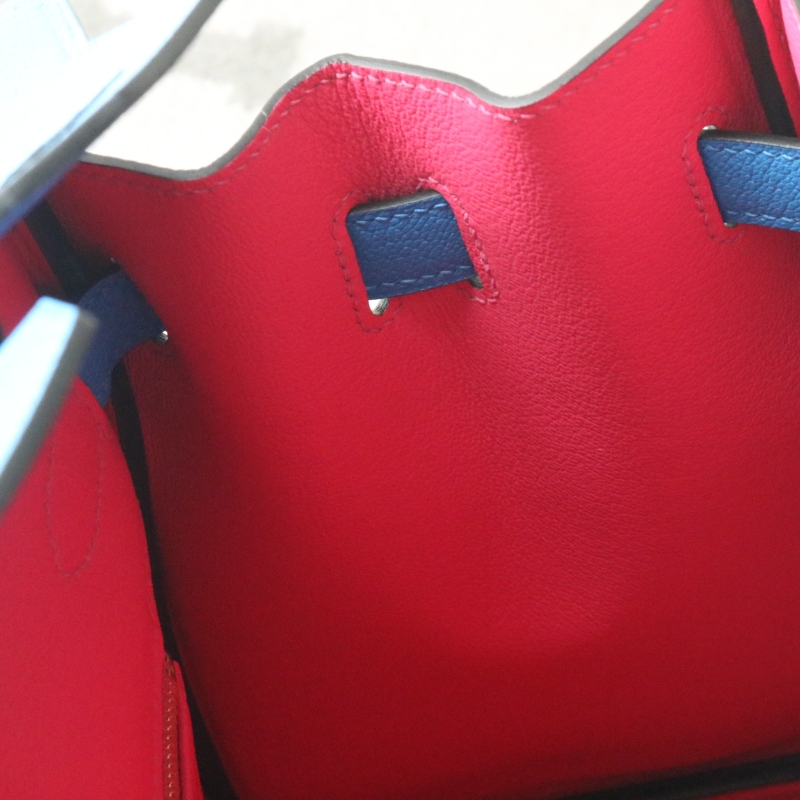 T7 BIue Hydra mysore and rose mexico interior birkin 30cm with brushed gold hardware