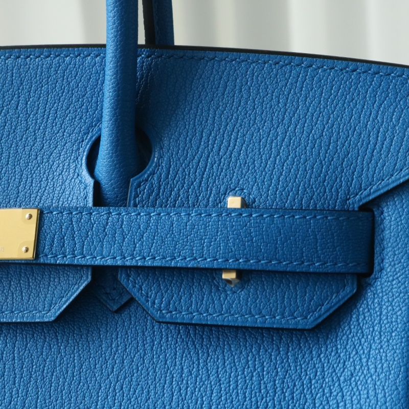 T7 BIue Hydra mysore and rose mexico interior birkin 30cm with brushed gold hardware