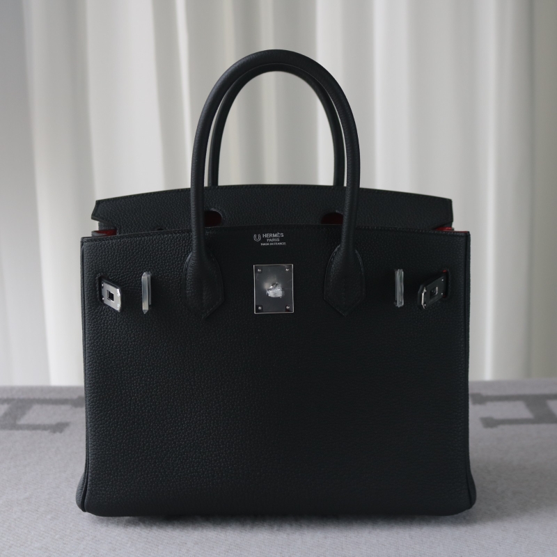 CK89 Nior togo and rouge coeur interior birkin 30 with phw
