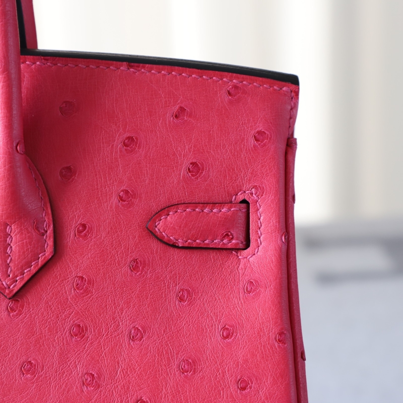 L3 rose pourple ostrich birkin 25 with phw