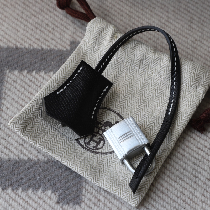 CK89 Nior epsom and gris pearl interior birkin 25 sellier with brushed silver hardware