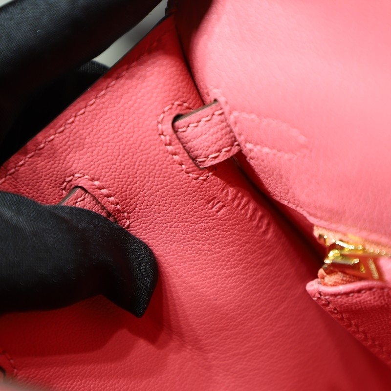 8w Rose Azalee Cherve leather kelly 25 with ghw