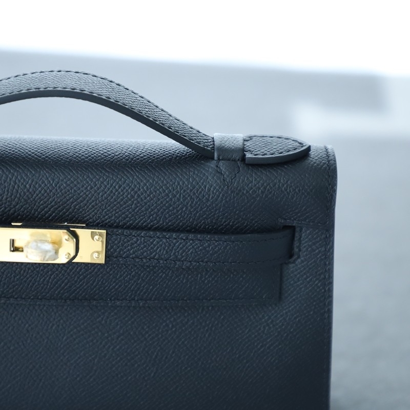 CK89 Nior Epsom Kelly Pochette With GHW
