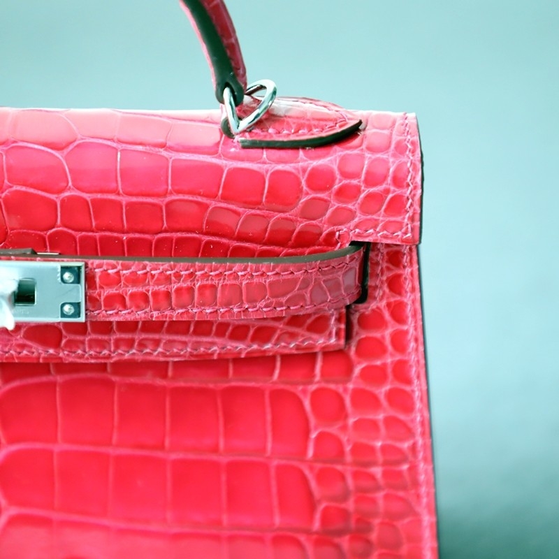 i6 rose extreme alligater crocodile mini kelly II with phw