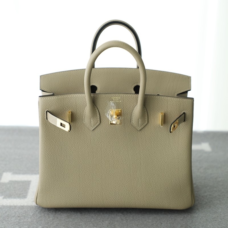  C81 Gris Tourterelle togo birkin 25 with Ghw