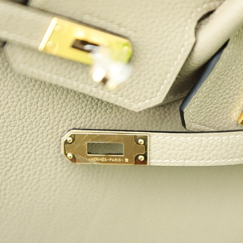  C81 Gris Tourterelle togo birkin 25 with Ghw