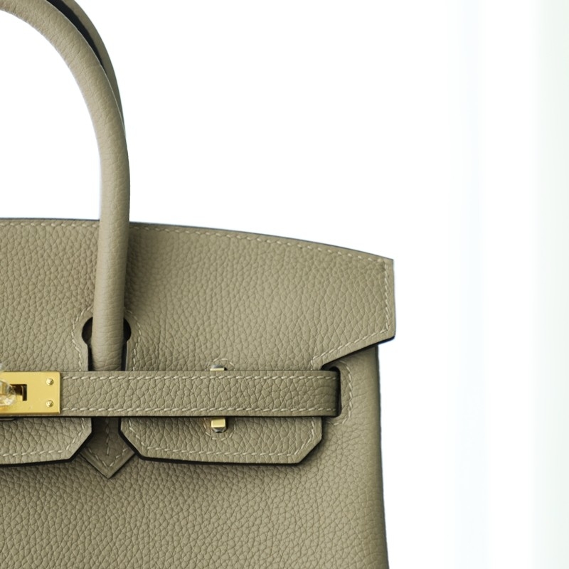  C81 Gris Tourterelle togo birkin 25 with Ghw