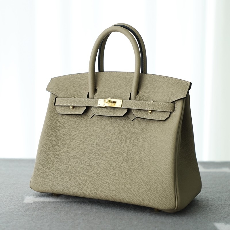  C81 Gris Tourterelle togo birkin 25 with Ghw