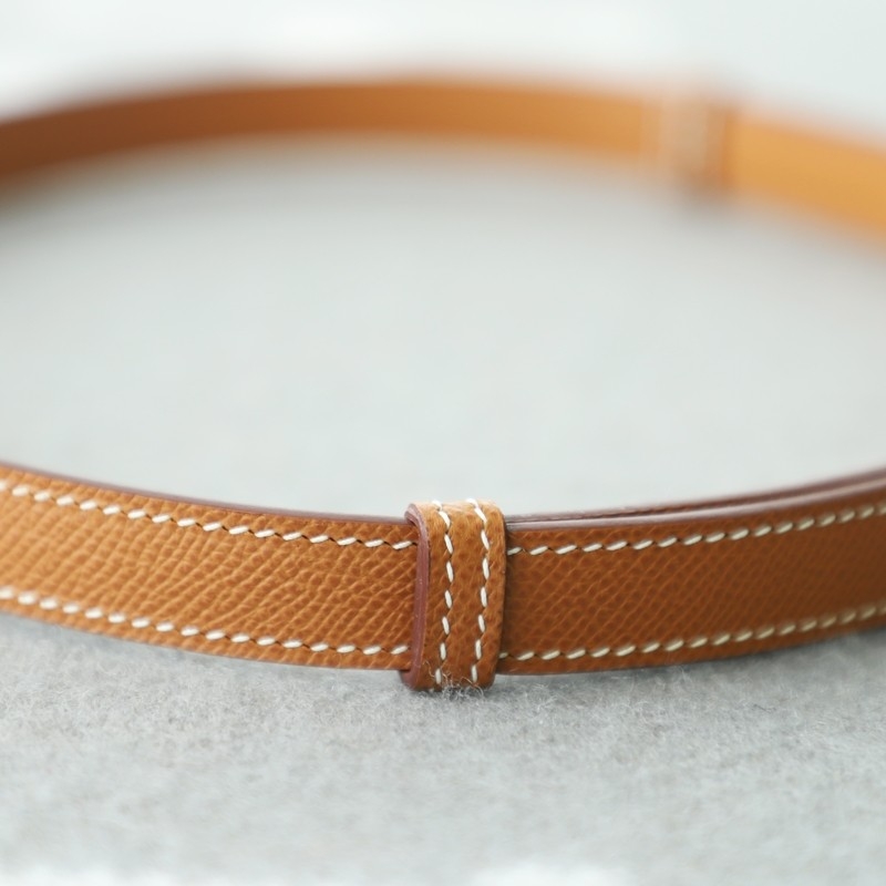 C37 GOLD epsom kelly belt ghw