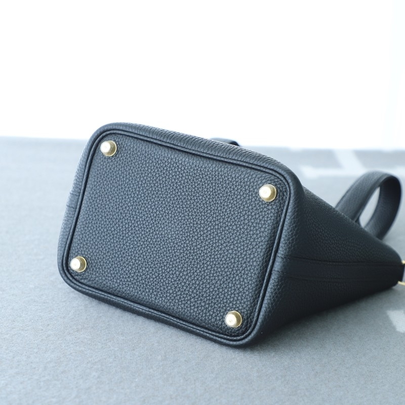 CK89 Noir Clemence Picotin Lock 18 With Ghw