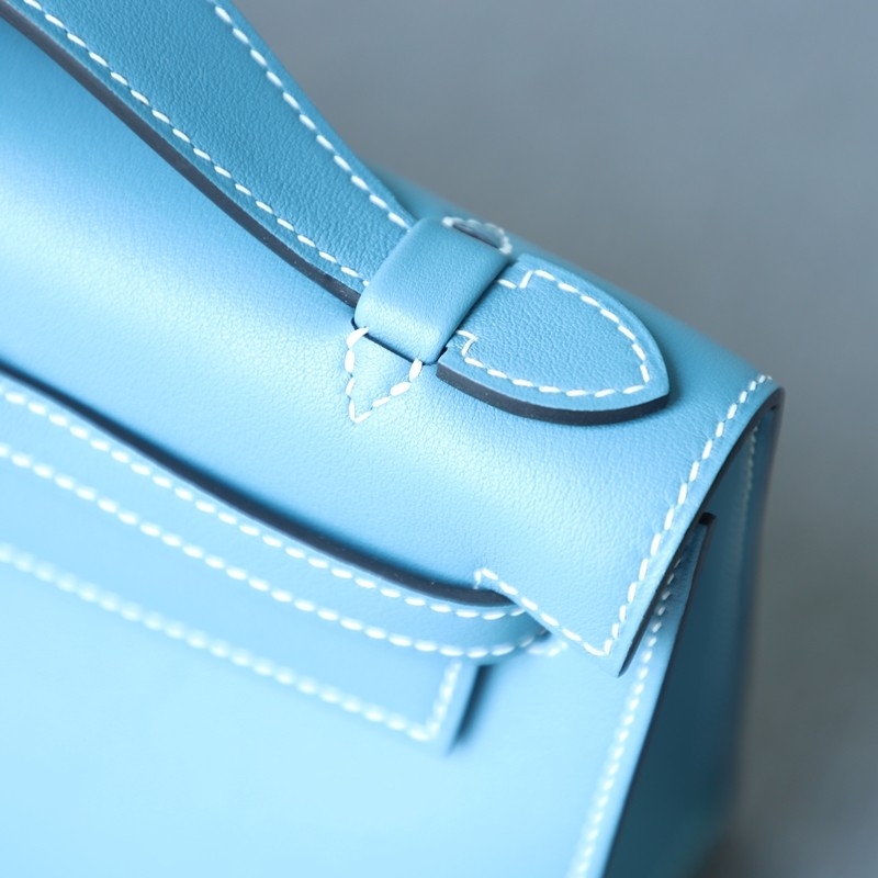 blue jean swift kelly pochette with ghw