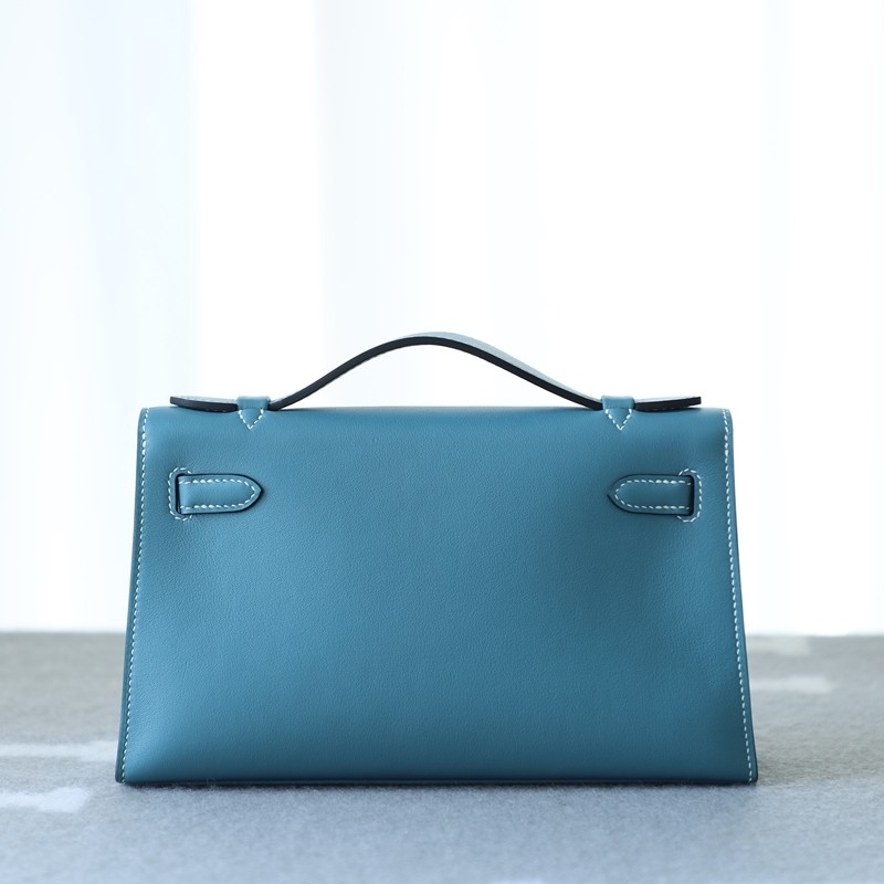 blue jean swift kelly pochette with ghw