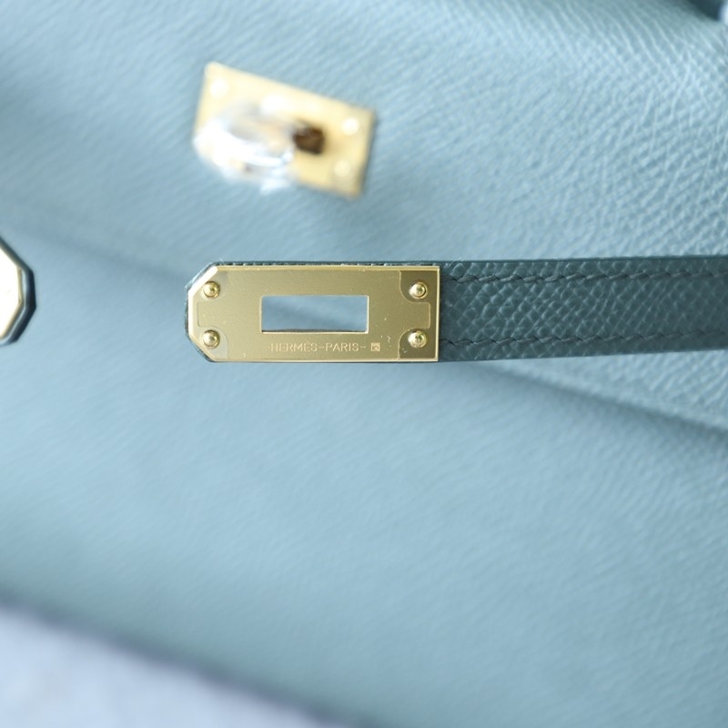 C63 vert amande epsom kelly Pochette ghw