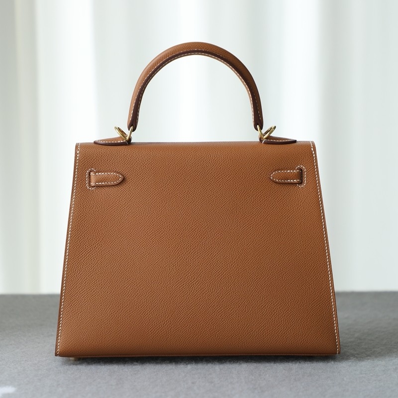  C37 GOLD epsom kelly 25 sellier with ghw