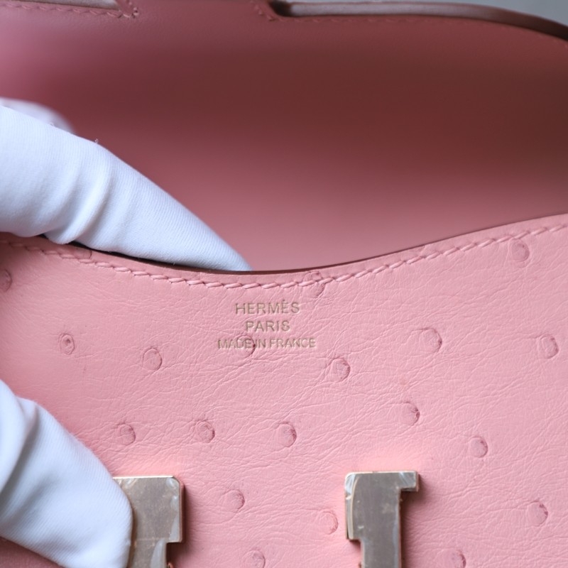 3Q Rose Sakura ostrich Constance Slim With RGHW