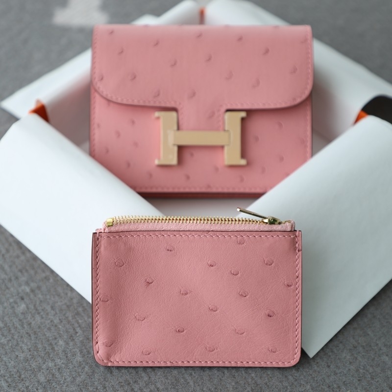 3Q Rose Sakura ostrich Constance Slim With RGHW