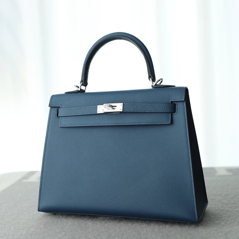 S4 Deep Blue Epsom kelly 25 with PHW