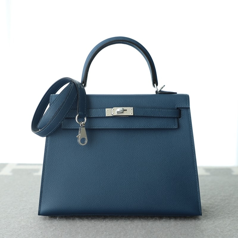 S4 Deep Blue Epsom kelly 25 with PHW