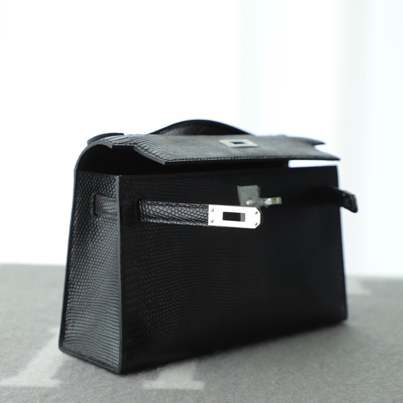 CK89 Nior Lizard Kelly Pochette With Phw