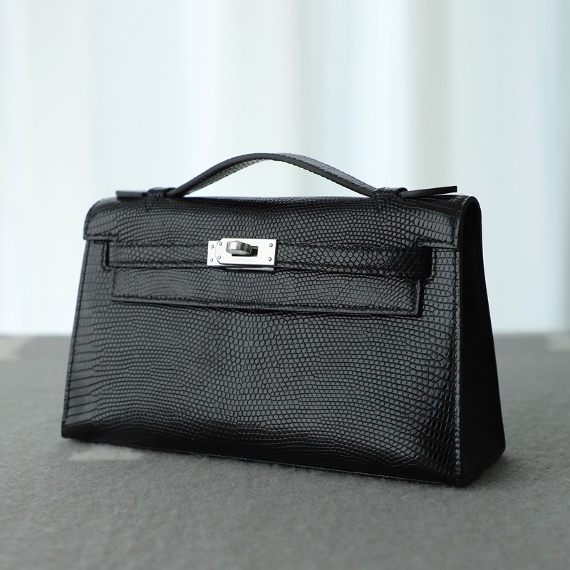 CK89 Nior Lizard Kelly Pochette With Phw