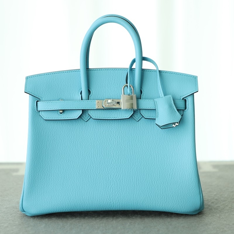 7N blue celeste cherve birkin 25 with phw