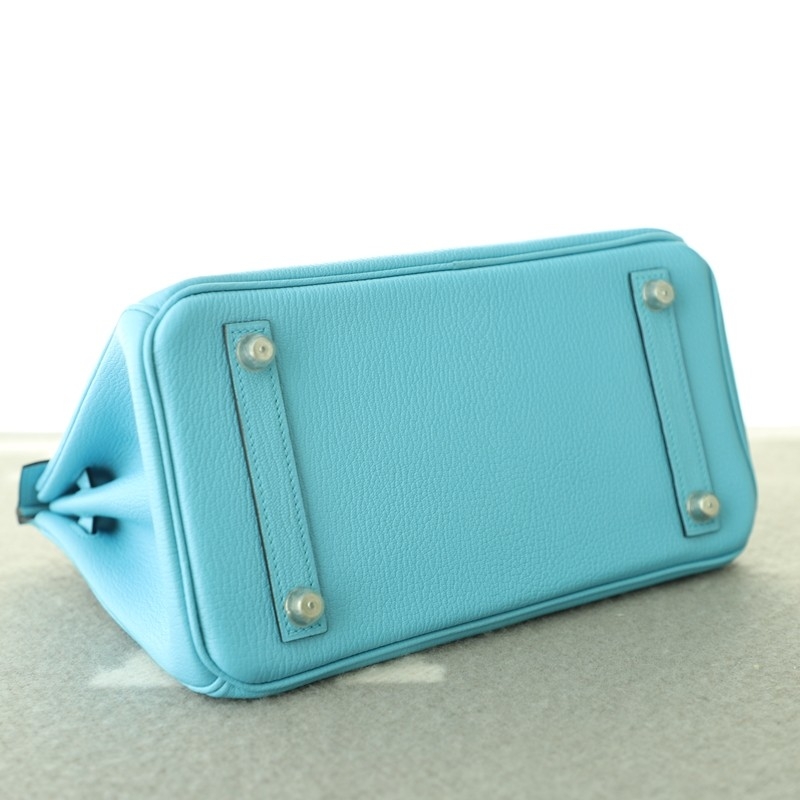 7N blue celeste cherve birkin 25 with phw