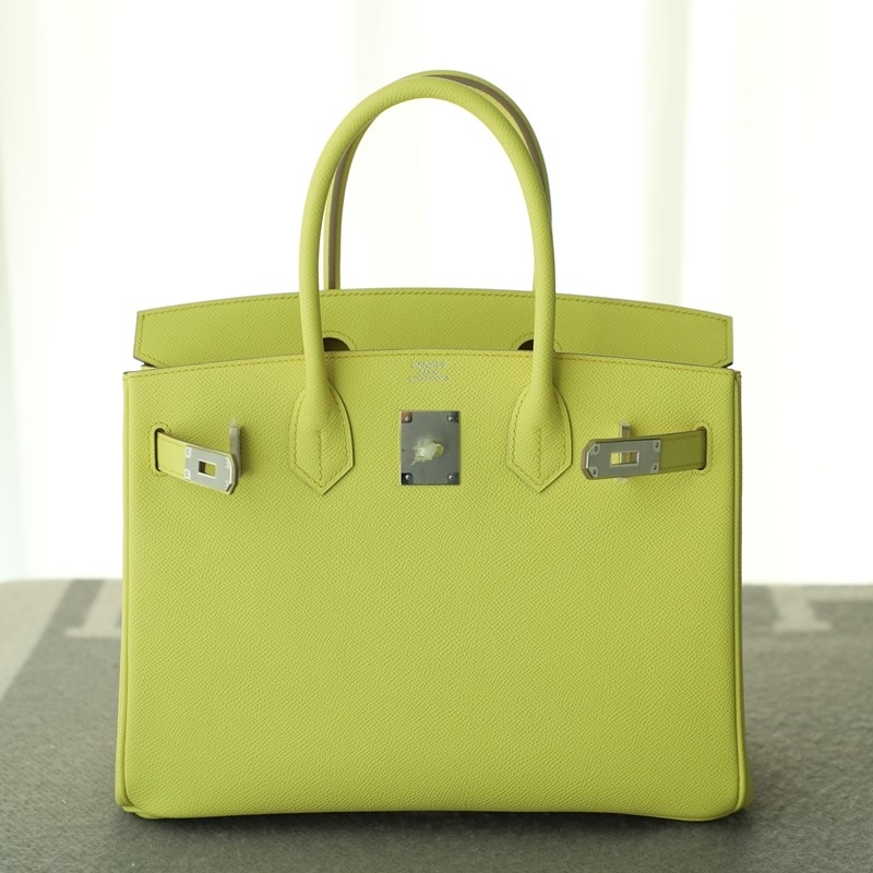 9R lime Birkin 30 Epsom with phw