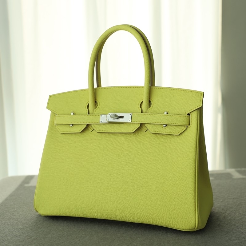 9R lime Birkin 30 Epsom with phw